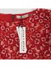 Alice + Olivia 100% Polyester 94% Polyester 6% Elastane Floral Red Casual Dress Size 10 - photo 3
