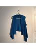 Eileen Fisher Plaid Blue Sweater Vest Size S - photo 3