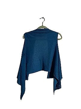 Eileen Fisher Linen Pleated open-front draped cardigan vest Sweater Vest (view 2)