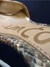 Sam Edelman Snake Print Tan Gold Sandals Size 10 - photo 9