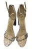 Sam Edelman Snake Print Tan Gold Sandals Size 10 - photo 2