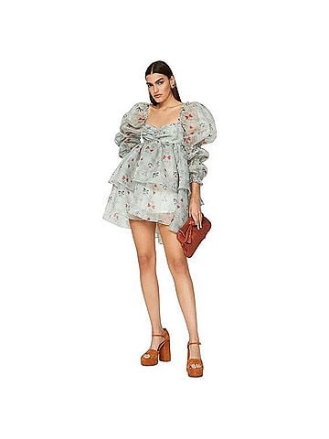 Selkie The Moonlight Puff Mini Cocktail Dress (view 1)
