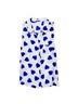 Equipment 100% Silk Hearts Blue White Sleeveless Blouse Size S - photo 1