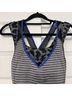 Lululemon Athletica Stripes Gray Black Tank Top Size 6 - photo 6
