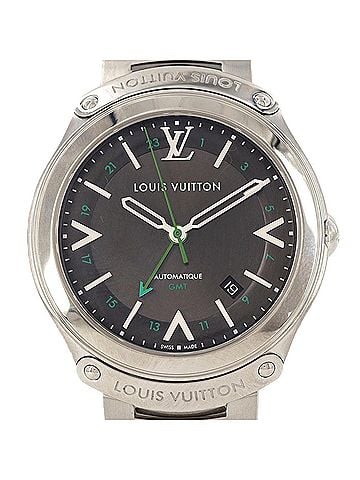 Louis Vuitton Louis Vuitton LV Fifty-Five GMT Q6D30 SS Automatic Watch (view 1)