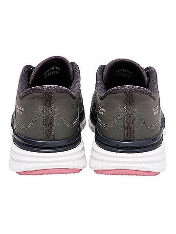 Skechers slip-ins, hands-free, what a repellent, walking, olive gray, Gray pink, comfort, lightweight Sneakers (view 2)