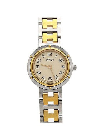 Hermès Hermes Clipper Combination SSxGP Quartz Watch (view 1)