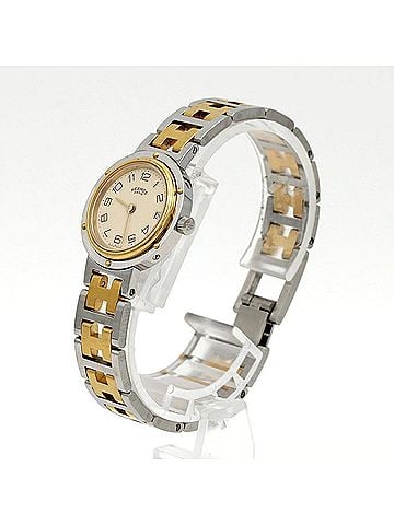 Hermès Hermes Clipper Combination SSxGP Quartz Watch (view 2)