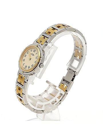 Hermès Hermes Clipper Combination SSxGP Quartz Watch (view 2)