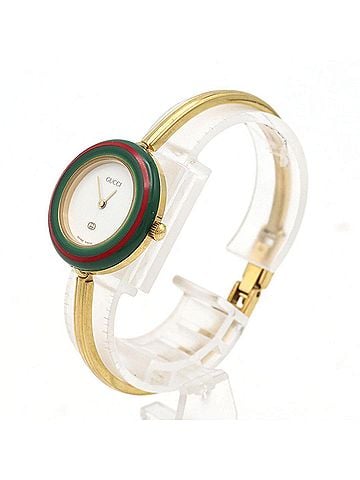 Gucci Gucci Change Ring GP Size M 1100-L Quartz Watch (view 2)