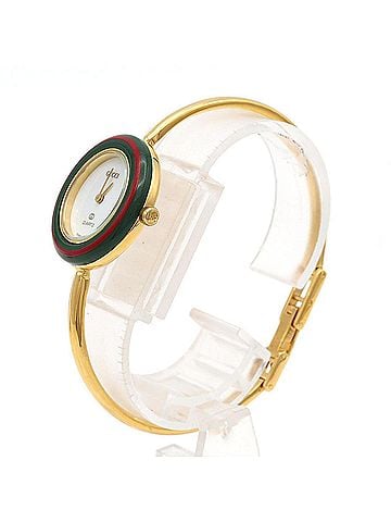 Gucci Gucci Change Ring GP Size M 1100-L Quartz Watch (view 2)