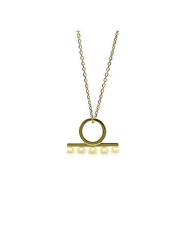 Tasaki Tasaki Balance Petite Necklace Yellow Gold (18K) Pearl Men,Women Fashion Pendant Necklace (Gold) (view 1)