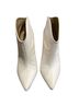 Marc Fisher 100% Leather Solid White Ankle Boots Size 7 1/2 - photo 5