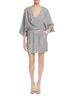 Halston Heritage 100% Polyester 100% Polyester Print Gray Cocktail Dress Size 8 - photo 2