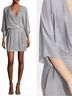 Halston Heritage 100% Polyester 100% Polyester Print Gray Cocktail Dress Size 8 - photo 3