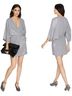 Halston Heritage 100% Polyester 100% Polyester Print Gray Cocktail Dress Size 8 - photo 1