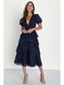 Lulus Blue Cocktail Dress Size M - photo 6
