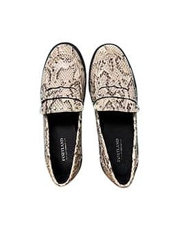 Portland Boot Company Studded Snakeskin Loafers Sneakers (view 1)