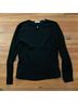 A.L.C. 100% Silk Solid Black Long Sleeve Blouse Size 4 - photo 4