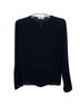A.L.C. 100% Silk Solid Black Long Sleeve Blouse Size 4 - photo 1