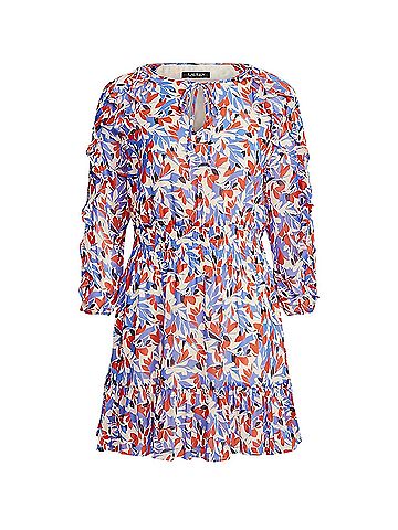 Polo by Ralph Lauren Lauren Ralph Lauren Floral Crinkled Georgette Dress Casual Dress (view 1)