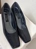 Stuart Weitzman 100% Leather Solid Black Heels Size 9 - photo 4