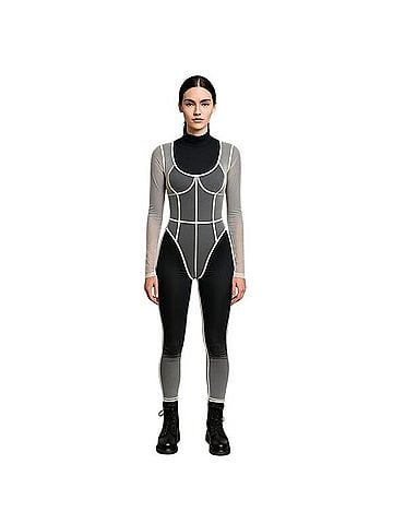 SKIMS Fine Mesh Catsuit Jumpsuit (view 1)