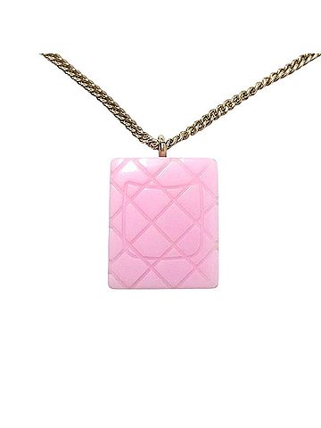 Chanel Chanel Cambon Line 05C Coco Mark Necklace GPg Pink (view 2)