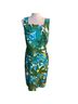 Talbots Floral Blue Green Casual Dress Size 10 - photo 1