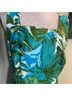 Talbots Floral Blue Green Casual Dress Size 10 - photo 4