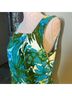 Talbots Floral Blue Green Casual Dress Size 10 - photo 7