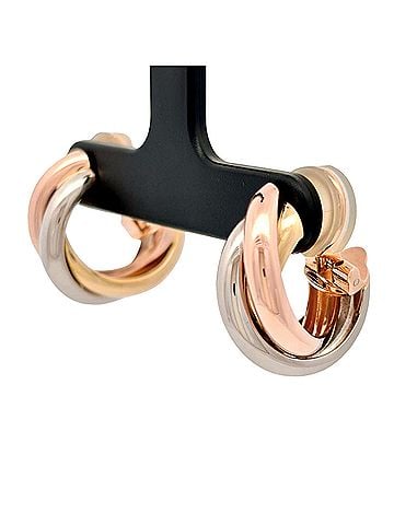 Cartier Cartier Trinity Earrings, 18K Yellow Gold (9.5g), Pink (18K White Gold), 3 Colors (Yellow, Pink, White), Women's. (view 2)