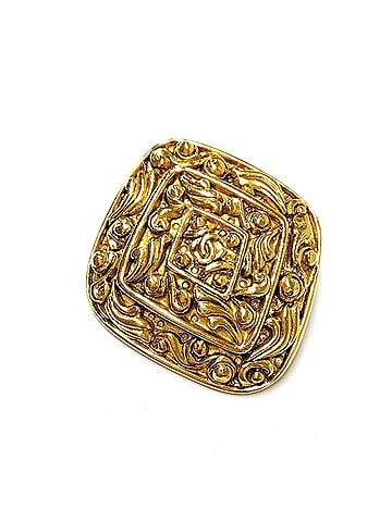 Chanel Chanel Vintage Coco Mark Arabesque Brooch 1157 (GPg Gold) (view 1)