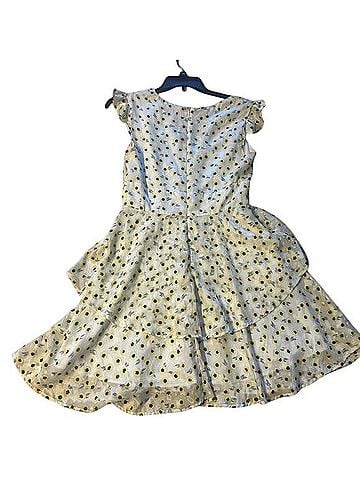 Slate & Willow Yellow Floral Dress Casual Dress (view 2)