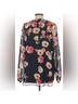 CAbi 100% Polyester Floral Black Pink Long Sleeve T-Shirt Size L - photo 3
