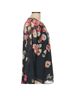 CAbi 100% Polyester Floral Black Pink Long Sleeve T-Shirt Size L - photo 2