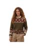Chaus Sport 100% Cotton Graphic Green Red Pullover Sweater Size M - photo 1