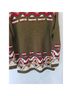 Chaus Sport 100% Cotton Graphic Green Red Pullover Sweater Size M - photo 5