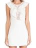 NBD 100% Polyester 100% Nylon 97% Polyester 3% Elastane White Ivory Cocktail Dress Size L - photo 4
