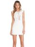 NBD 100% Polyester 100% Nylon 97% Polyester 3% Elastane White Ivory Cocktail Dress Size L - photo 3