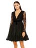Mac Duggal 100% Polyester Black Cocktail Dress Size 8 - photo 1