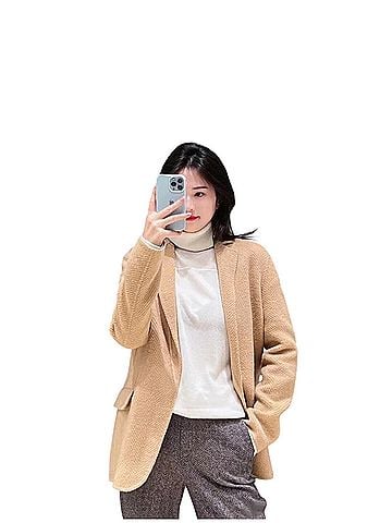 Theory Theory Clariene Chevron Camel Coat Wool Coat (view 2)
