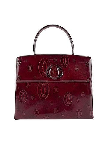 Cartier Cartier handbag, Happy Birthday design, leather, Bordeaux, women's, z9964 (view 1)