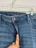 Chico's Solid Blue Jeans Size 14 (tall) - photo 3