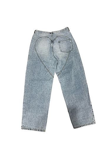 Area Crystal Slit Straight leg Jeans (view 2)