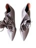 Corso Como 100% Leather Gray Ankle Boots Size 9 1/2 - photo 4