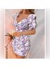 Shein 100% Polyester Floral Purple Cocktail Dress Size XL - photo 3