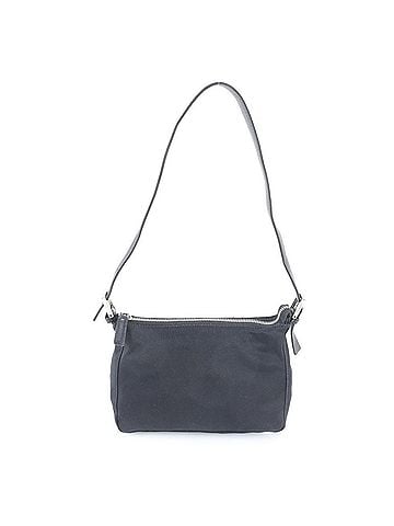 Fendi Fendi Leather and Canvas One-Shoulder Bag, Shoulder Handbag, Black, Brand, Women's (view 1)