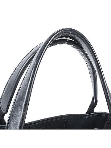 Balenciaga Balenciaga Navy Cabas 339933 Leather Canvas Tote Bag Handbag Shoulder for Women (view 2)