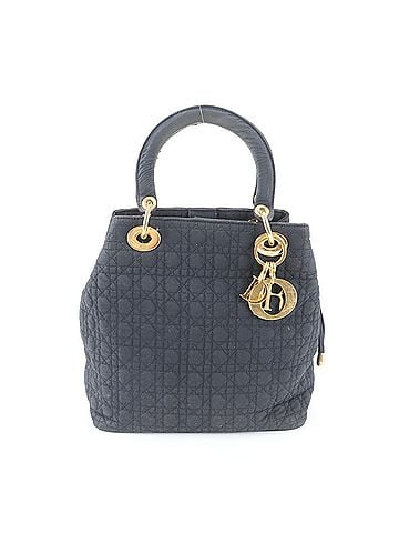 Christian Dior Christian Dior Dior Cannage Lady Handbag Tote Bag Black Women's (view 1)